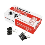 齊心B3605黑色長尾票夾 51mm 12個/紙盒