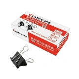 齊心B3606黑色長尾票夾 41mm 12個/紙盒