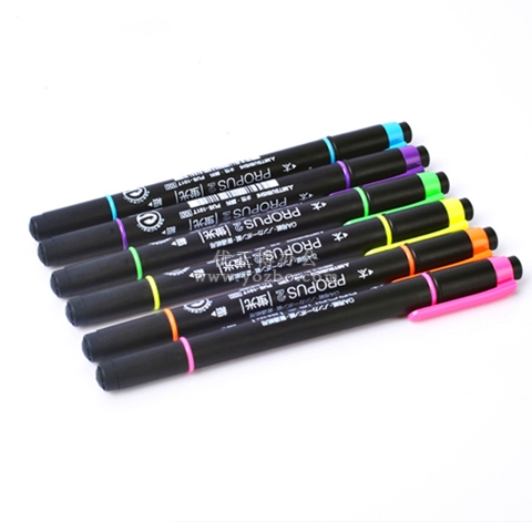 三菱熒光筆PUS-101T 粗細雙頭熒光筆