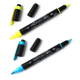 三菱熒光筆PUS-101T 粗細雙頭熒光筆