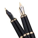 鱷魚310鋼筆 金夾黑飛梭銥金筆